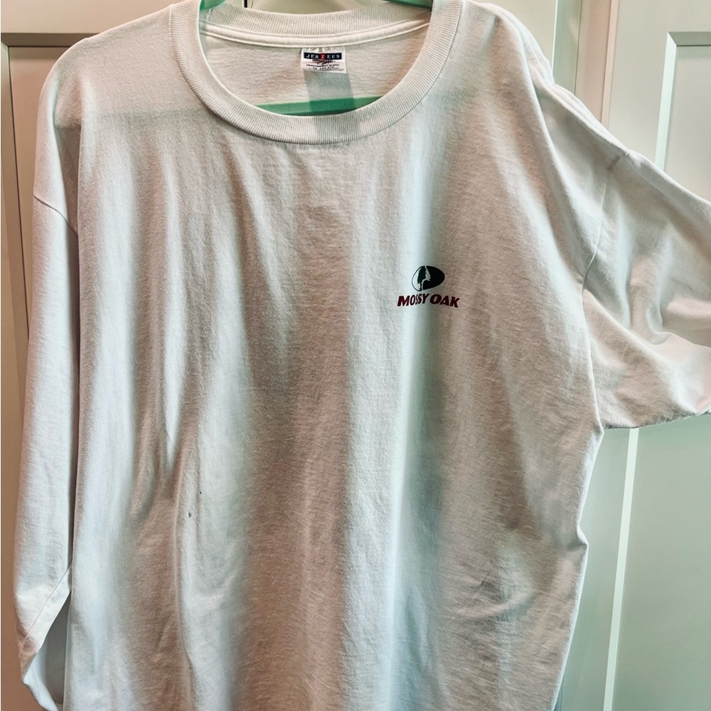Men’s Mossy Oak White long sleeve Tee Shirt.  Size 2x